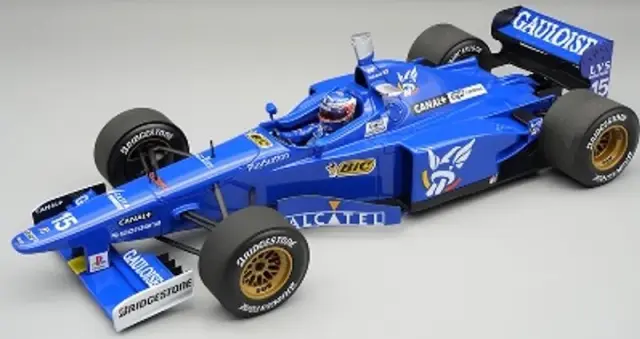 [予約] テクノモデル 1/18 プロスト 無限 JS45 ドイツGP No.15 1997 中野信治 ドライバーフィギュア付き　TMD18-485A