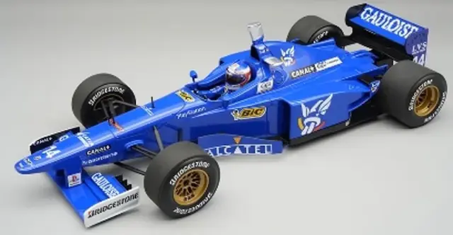 [予約] テクノモデル 1/18 プロスト 無限 JS45 ドイツGP No.14 1997 ジャルノ・トゥルーリ ドライバーフィギュア付き　TMD18-485C