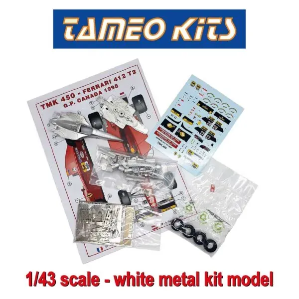 [予約] タメオ 1/43 メタルキット フェラーリ 412 T2 カナダ GP 1995 J.アレジ ウィナー / G.ベルガー　　TMK450