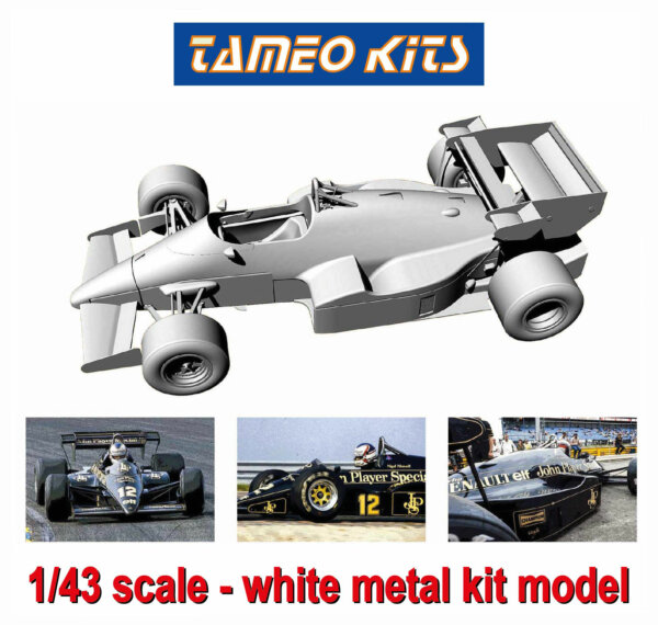 タメオ 1/43 メタルキット ロータス 95 ルノー オランダGP  1984 N.マンセル / E.de.アンジェリス　TMK446