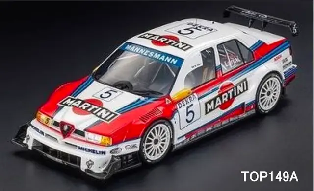 [予約] トップマルケス 1/18 アルファ ロメオ 155 V6 TI 1996 ITC No.5 N.ラリーニ マルティニホワイト　TOP149A
