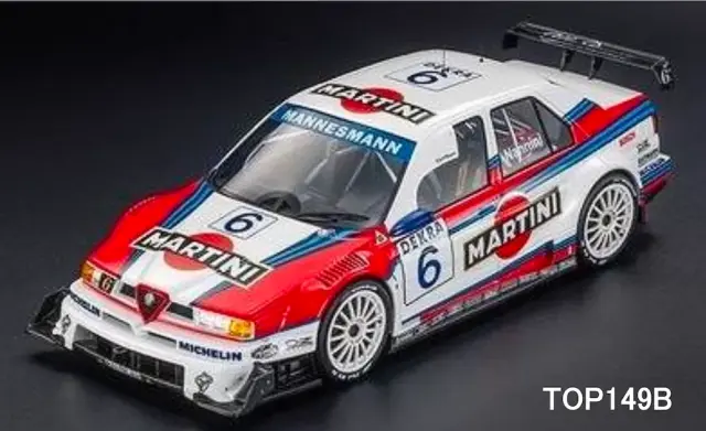 [予約] トップマルケス 1/18 アルファ ロメオ 155 V6 TI 1996 ITC  No.6 A.ナニーニ マルティニホワイト　TOP149B