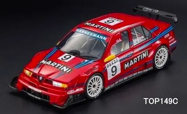[予約] トップマルケス 1/18 アルファ ロメオ 155 V6 TI 1996 ITC No.9 S. モデナ マルティニレッド　TOP149C