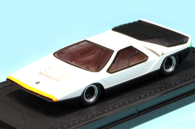 トップマルケス 1/43 アルファロメオ カラーボ 1968 ホワイト　TOP43013B