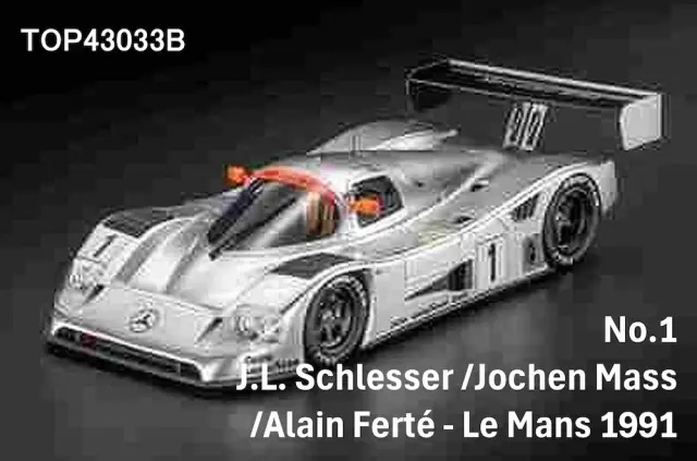 [予約] トップマルケス 1/43 メルセデス C11 1991 LM No.1 J.L. シュレッサー /J.マス /A. フェルテ　TOP43033B