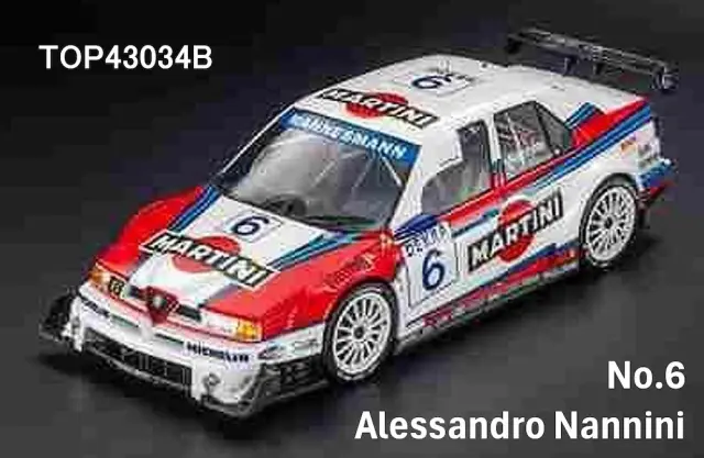 [予約] トップマルケス 1/43 アルファ ロメオ 155 V6 TI 1996 ITC No.6 A.ナニーニ　TOP43034B