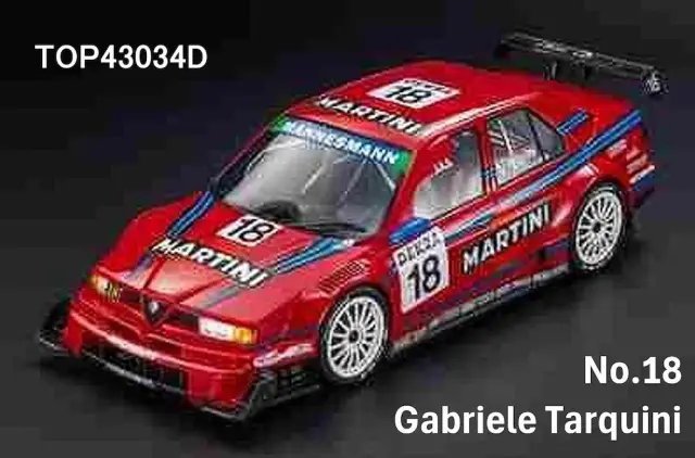 [予約] トップマルケス 1/43 アルファ ロメオ 155 V6 TI 1996 ITC No.18 G.タルキーニ　TOP43034D