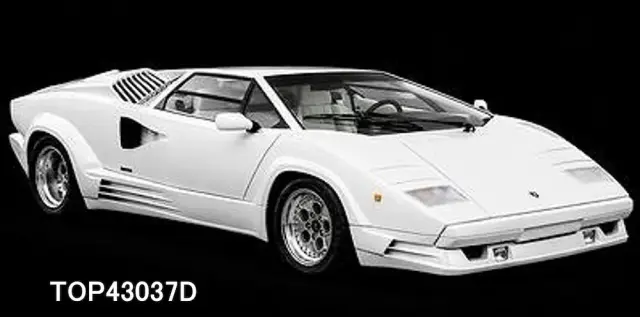 [予約] トップマルケス 1/43 ランボルギーニ カウンタック 25th アニバーサリー 1988 ホワイト　TOP43037D