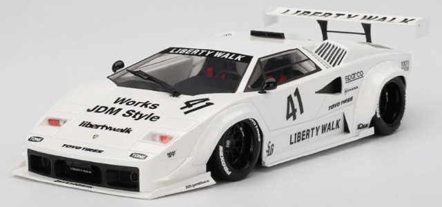 [予約] トゥル−スケールモデル/トップスピード 1/18 ランボルギーニ カウンタック LB-WORKS 東京オートサロン 2024 ホワイト　TS0600