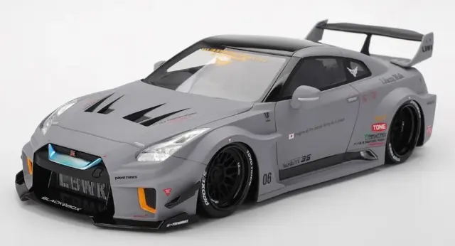 [予約] トゥルースケールモデル/トップスピード 1/18 LB-シルエット ワークス GT ニッサン 35GT-RR バージョン1 マットグレー TS0633