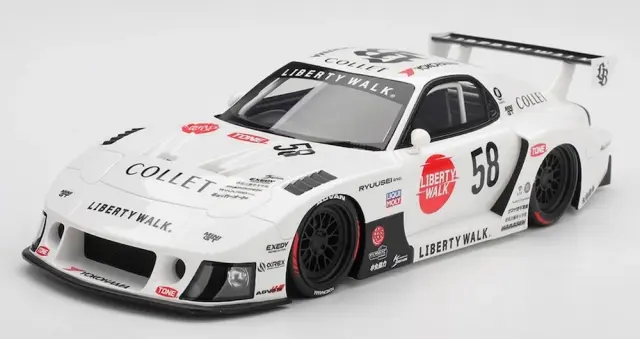 [予約] トゥルースケール/トップスピード 1/18 マツダ RX-7 LB-日の丸　TS0638