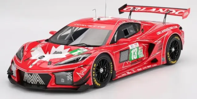 [予約] トゥルースケール/トップスピード 1/18 シボレー コルベット Z06 GT3.R ルマン 2025 No.13 AWA Racing　TS0644