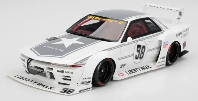 [予約] トゥルースケールモデル/トップスピード 1/18 LBWK ニッサン スカイライン GT-R R32 Kaido Works 東京オートサロン 2025 TS0695