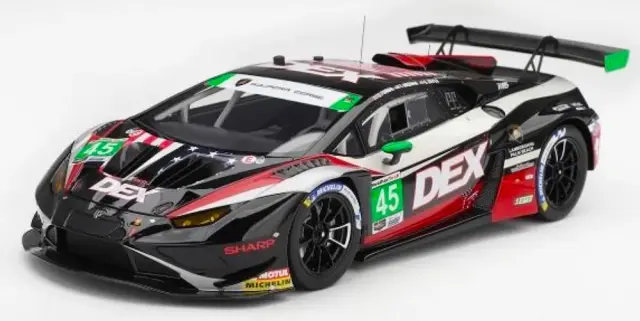 [予約] トゥルースケールモデル/トップスピード 1/18 ランボルギーニ ウラカン GT3 EVO2 IMSA ラグナ・セカ クラスウィナー 2026 No.45 DEX Wayne Taylor Racing　TS0746