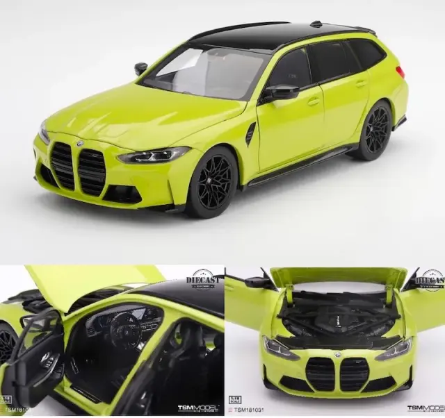 [予約] トゥルスケールモデル 1/18 BMW M3 ツーリング M サンパウロ イエロー ※開閉式　TSM181031