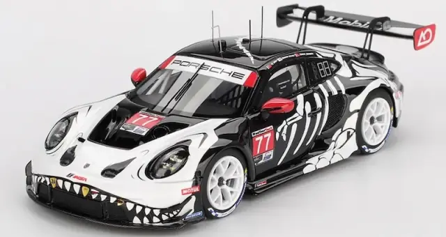 [予約] MINI-GT 1/64 ポルシェ 911 GT3 R IMSA プチルマン 2025 No.77 AO Racing 　MGT01143-L