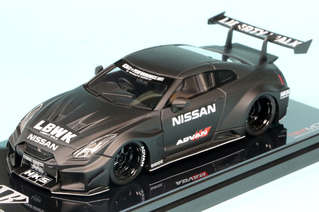 イグニッションモデル 1/43 LBWK 日産 GT-R R35 タイプ 2 ignition model 1/43 LB-WORKS Nissan GT-R R35 type 2 Silver