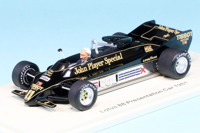 スパーク 1/43 ロータス 88 1981 プレゼンテーション C.チャップマン　UK002