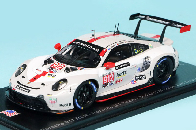 スパーク 1/43 ポルシェ 911 RSR デイトナ 2020 GTLM 2nd No.912　US121