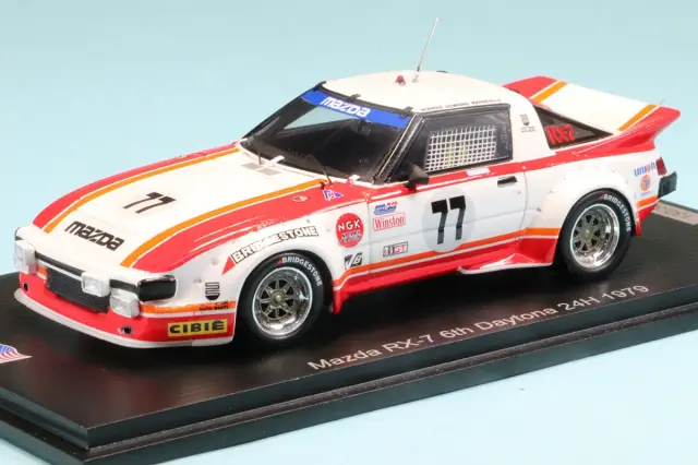 スパーク 1/43 マツダ RX-7 No.77 デイトナ 24h 6位 1979 R.マンデビル／A.ジョンソン／W.ボーレン　US434