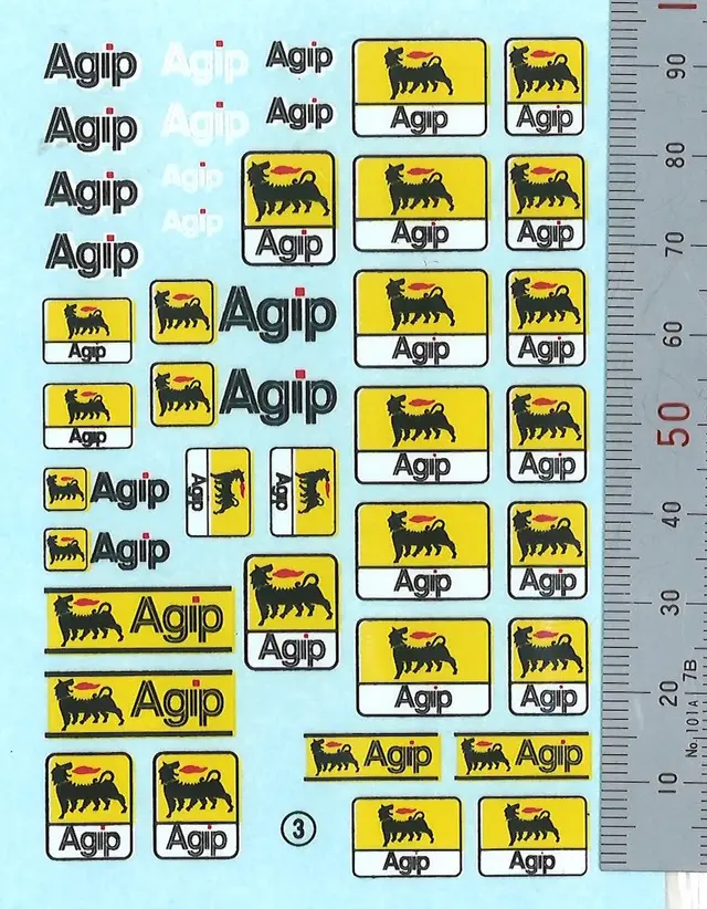 ビラージュ デカール 1/24 用 アジップ Agip　VIR003