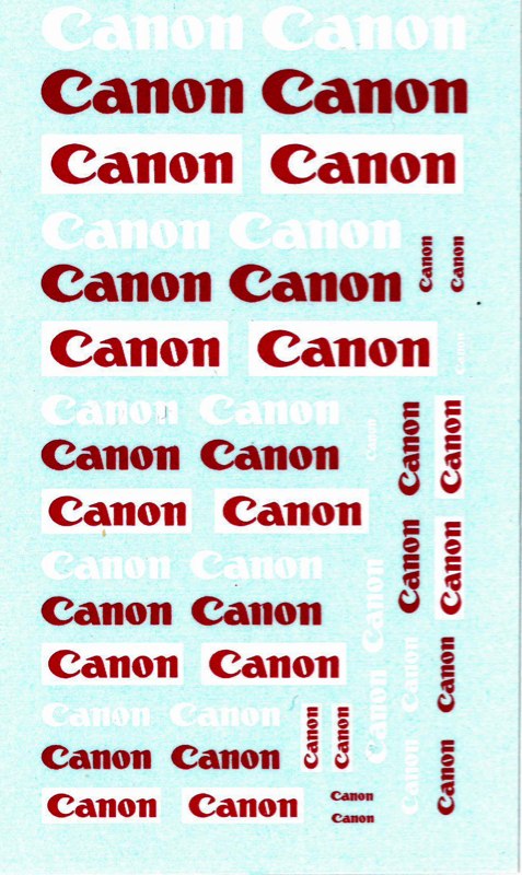 VIR277 - ビラージュ デカール 1/43 キャノン CANON VIR277