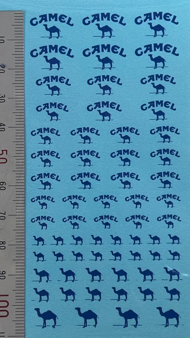 ビラージュ デカール 1/43 CAMEL キャメル 銀ブチなし　VIR459