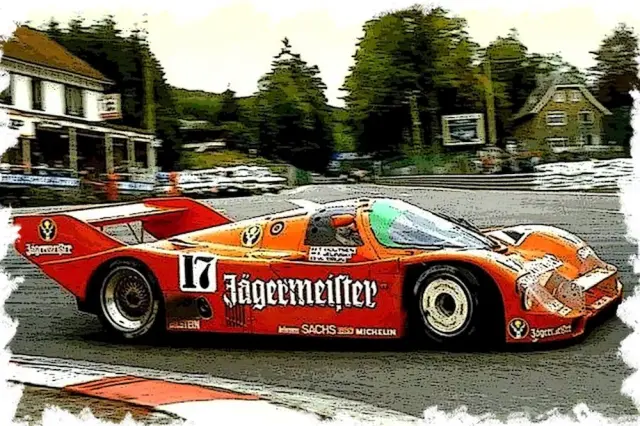 [予約] アイドロン/ヴィジョン 1/43 ポルシェ 962C "Brun Motorsport - Jagermeister" 1000km スパ 1986 ウィナー No.17 VM052