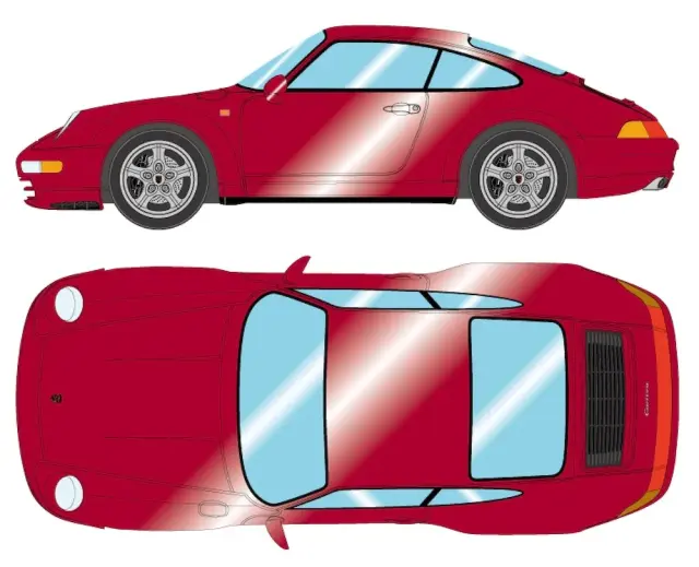 [予約] ヴィジョン 1/43 ポルシェ 911 (993) カレラ 1994 アレナレッドメタリック (限定50台)　VM150I