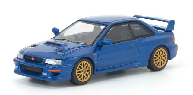 予約] ワークスモデル 1/64 スバル インプレッサ 22B STI ブルー