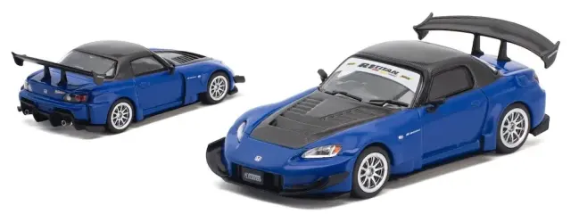 [予約] ワークスモデル 1/64 アミューズ ホンダ S2000 GT1 ターボ ブルー　W640048