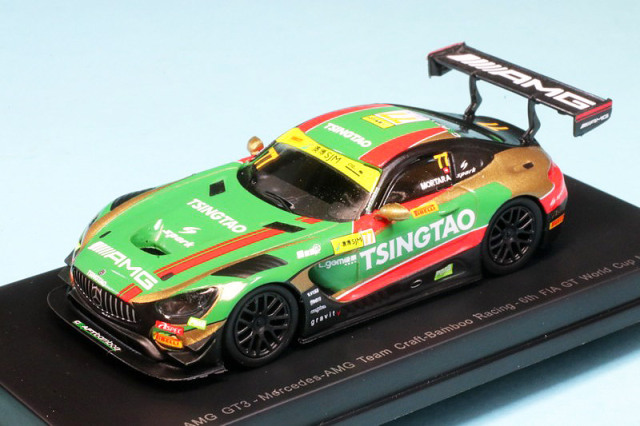 スパーク 1/64 メルセデス AMG GT3 FIA GT ワールドカップ マカオ 2019 6th No.77　Y168