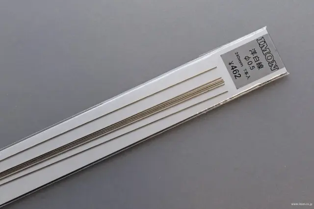 アイモン（IMON） 洋白線 φ0.5mm 長さ240mm 7本　IM1141
