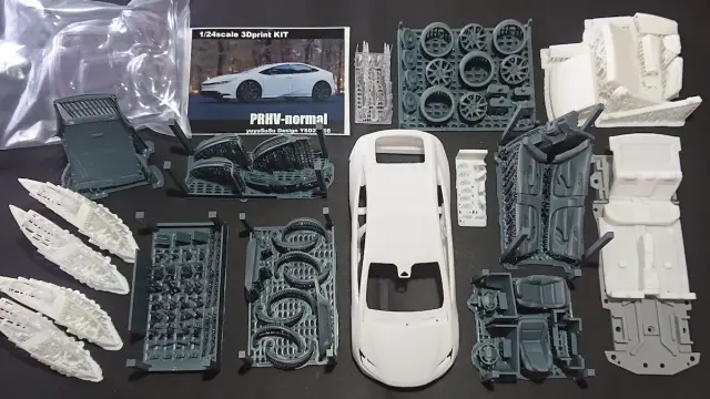 [予約] yuyuSuSuデザイン 1/24 3Dプリントキット トヨタ プリウス ノーマル仕様 YSD2408