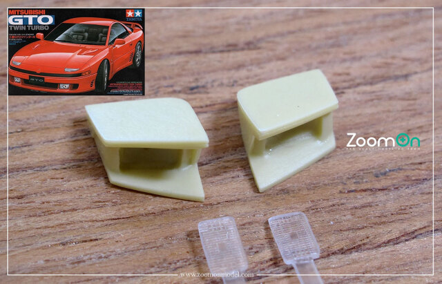 ZoomOn 1/24 ミツビシ GTO リトラクティブライト ポップアップ Z126