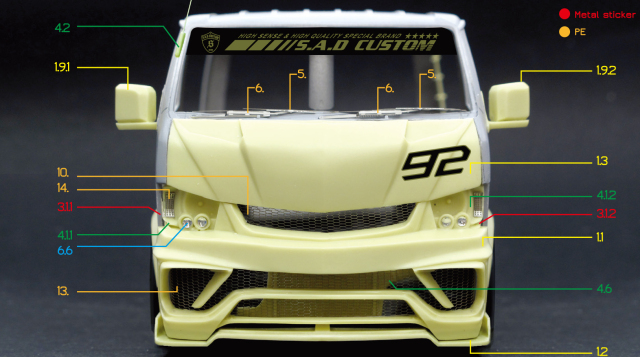 1/24 ハイエース（カスタム品） boxystyle TRH200V ハイエーススーパーGL `10 (トヨタ