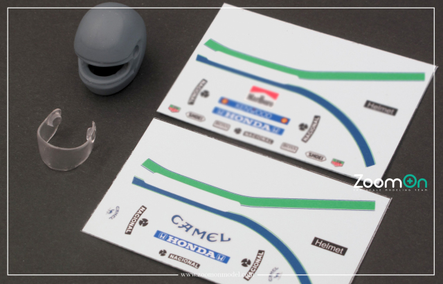 ZoomOn 1/20 ヘルメットキット A.セナ マクラーレンデ マルボロ