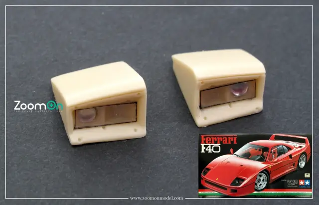 ZoomOn 1/24 フェラーリ F40 ポップアップヘッドライトパーツ