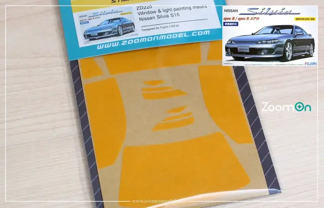 Zoom On 1/24ウインドウマスキングシート ニッサン シルビア S15 フジミ対応　ZD220