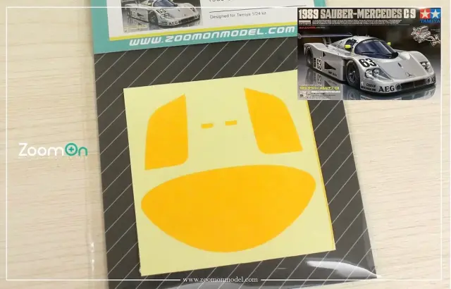 Zoom On 1/24 ウインドウマスキングシート ザウバー C9 タミヤ対応　ZD252