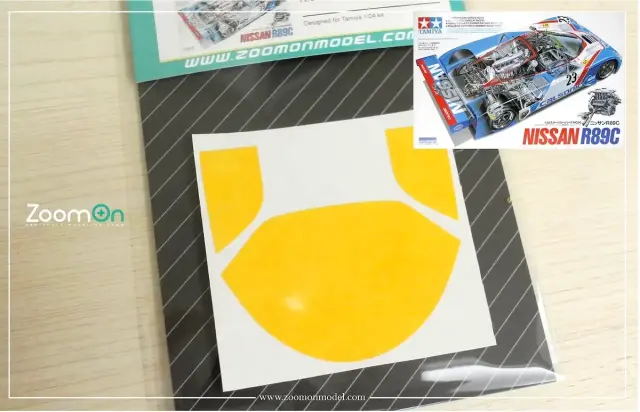 Zoom On 1/24 ウインドウマスキングシート ニッサン R89C タミヤ対応　ZD254