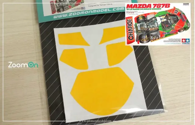 Zoom On 1/24 ウインドウマスキングシート マツダ 787B タミヤ対応　ZD255