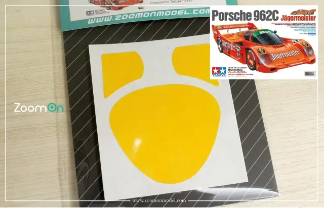 Zoom On 1/24 ウインドウマスキングシート ポルシェ 962C タミヤ対応　ZD257