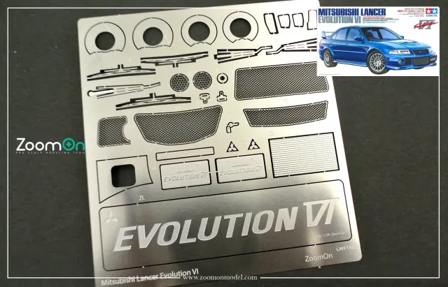 Zoom On 1/24 ミツビシ ランサー Evo.4 ディティールアップパーツ タミヤ対応　ZP003
