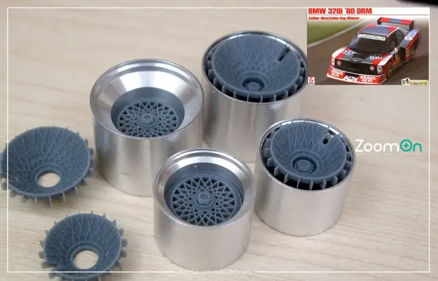 Zoom On 1/24BMW 320i E21 ターボ ホイールパーツセット　ZR158