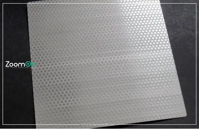 ZoomOn ドットパターン タイプA 凸型 エッチングプレート サイズ 70x70mm　 ZT031