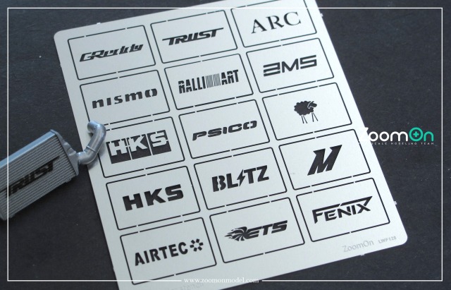 ZoomOn 1/24 インタークラー メーカー ステンシル テンプレート ZT052