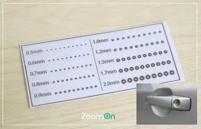 ZoomOn 1/24 ドアロック 鍵穴 インレットマーク 10サイズセット