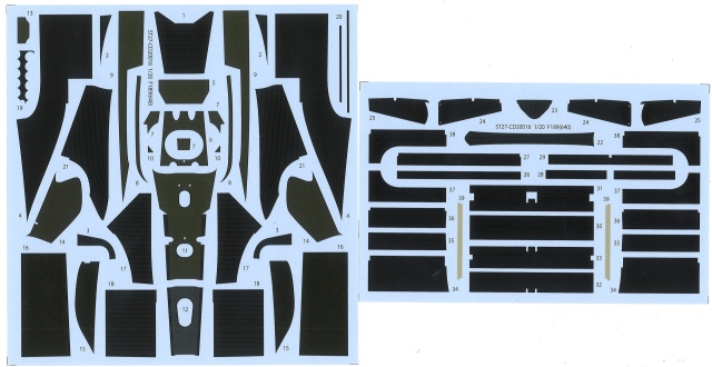 スタジオ27 1/20 フェラーリ F189 640 カーボンデカール タミヤ対応　CD20016