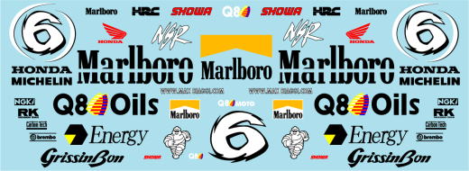 ミュージアムコレクション 1/12 ホンダ NSR500 1998 マルボロ フルデカール M.ビアッジ　MC-D1105